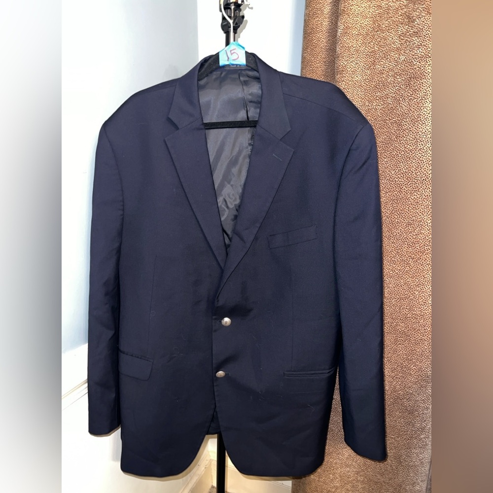 MICHAEL Michael Kors Men's Navy Two-Button Blazer‎